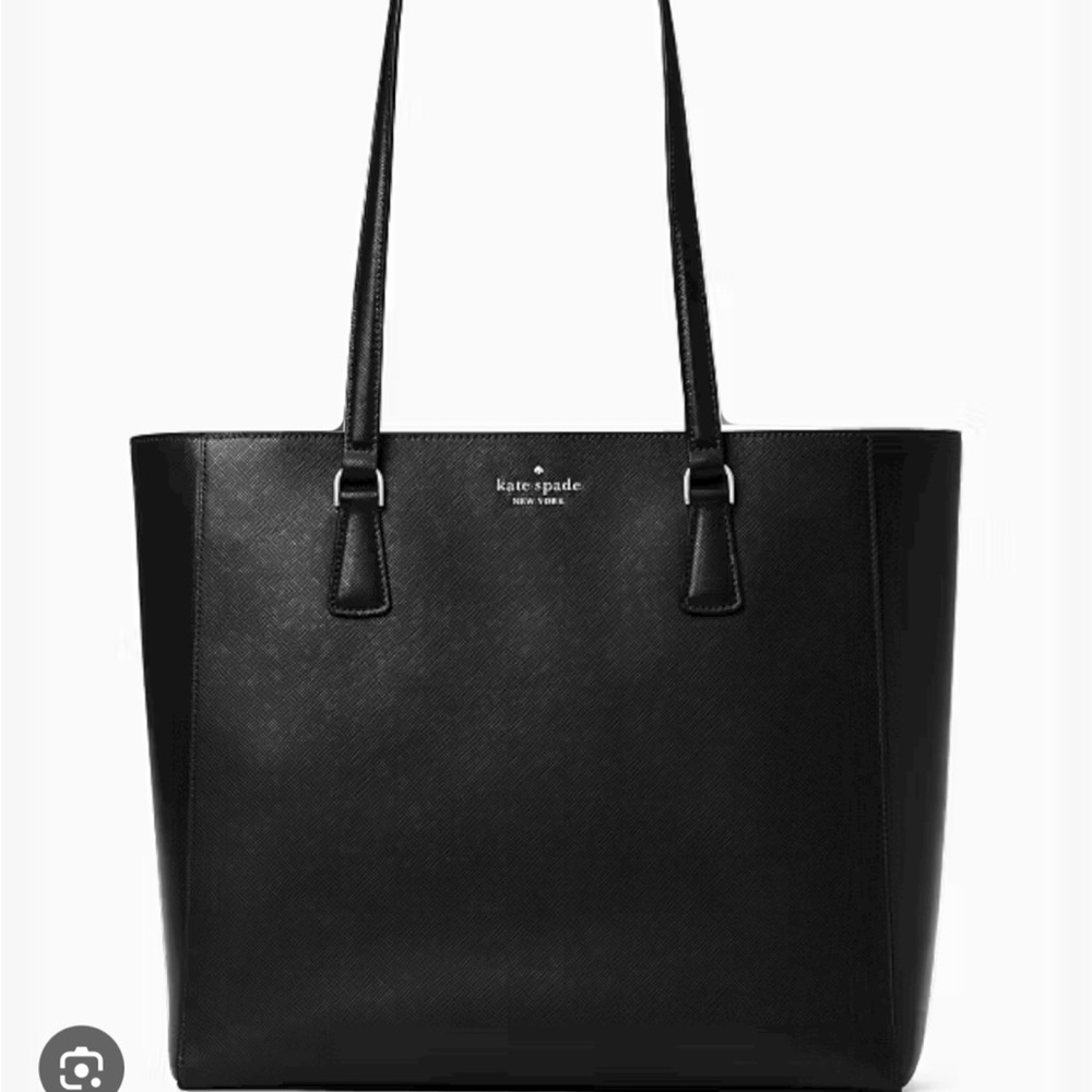 Kate Spade Perry Leather Black Laptop Tote